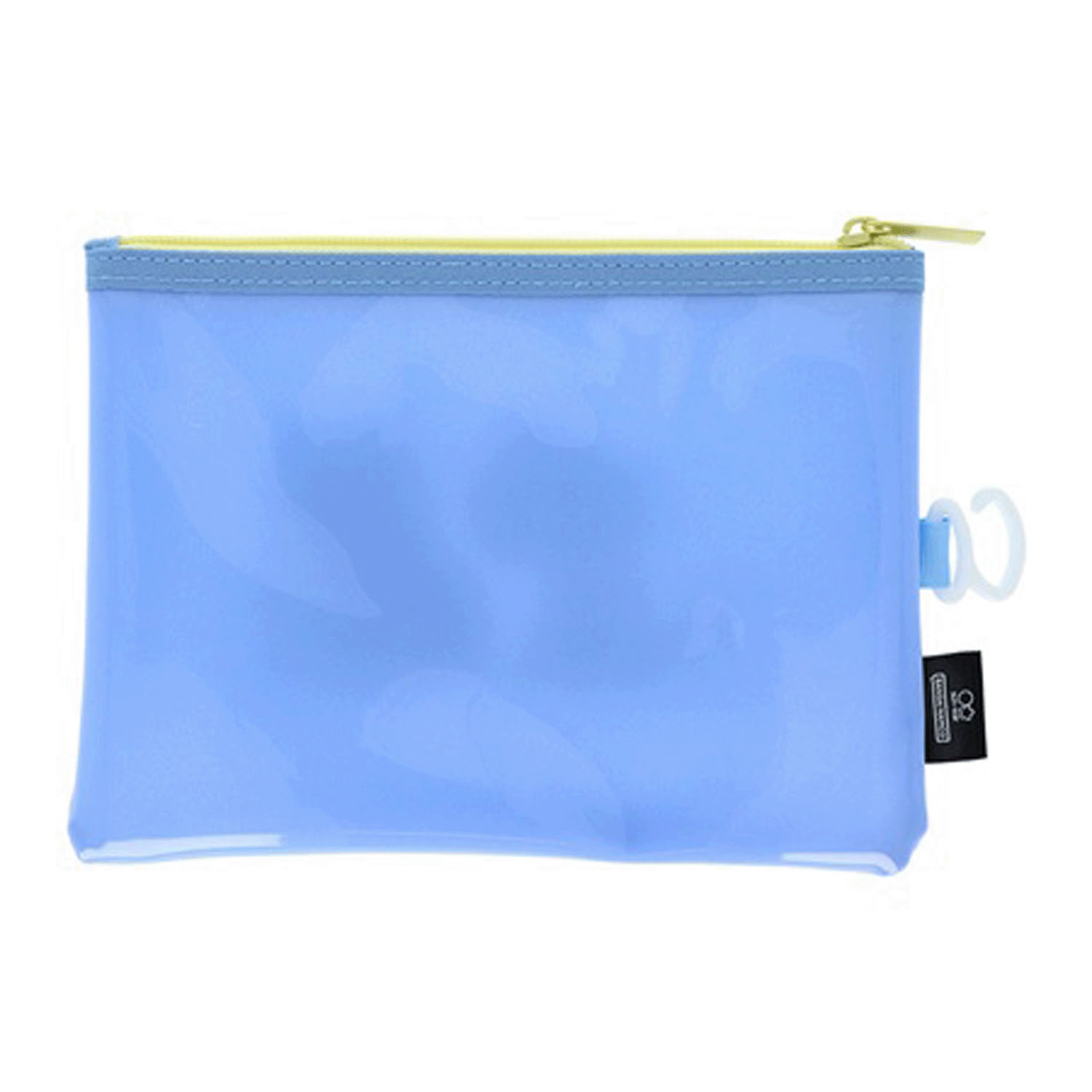 ピーナッツ スヌーピー＆シブリングス サガラ刺繍メッシュポーチ ブルー - 画像2