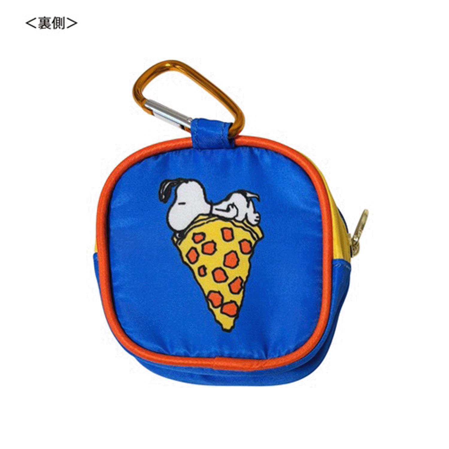 ピーナッツ スヌーピー カラビナ付きミニポーチ ピザ - 画像2