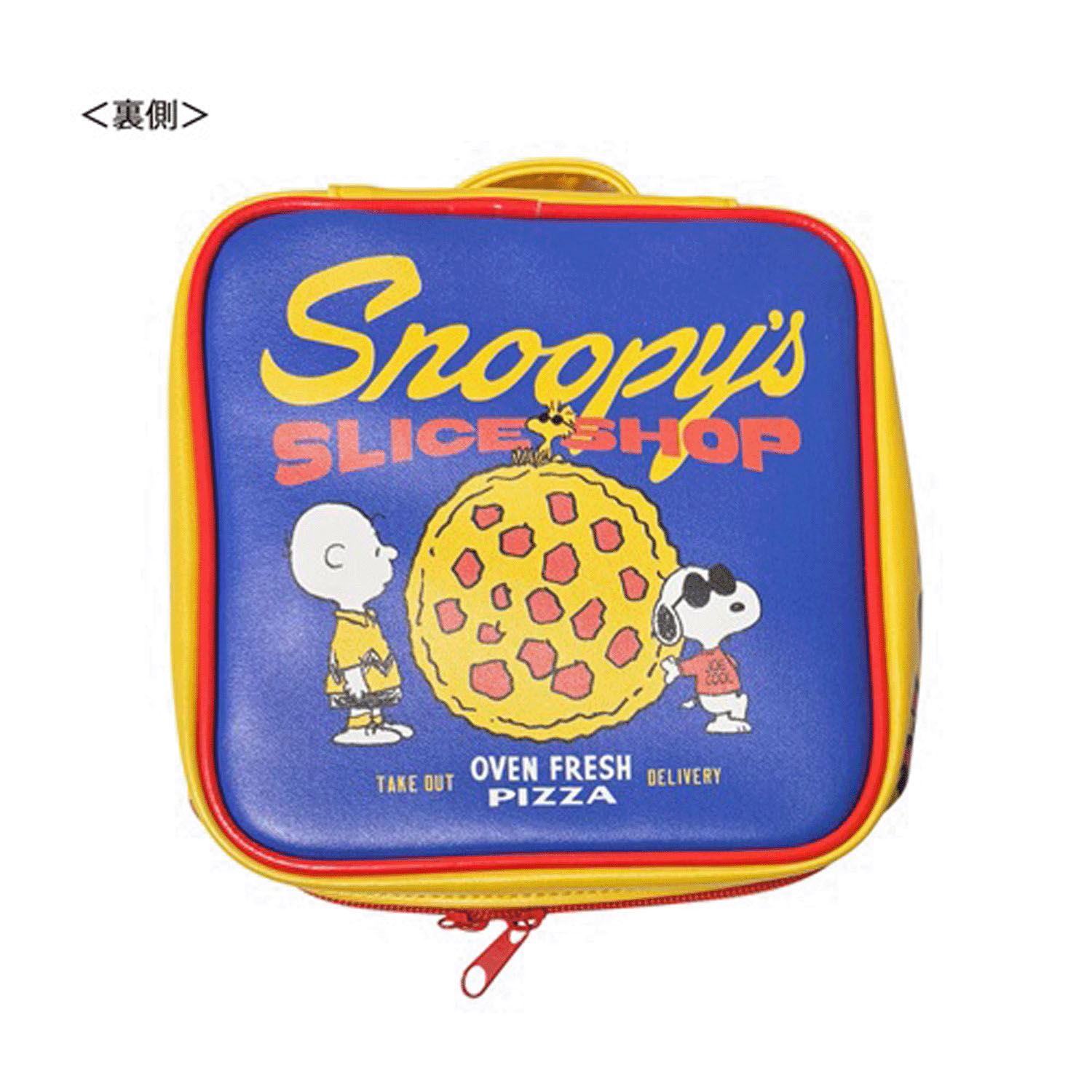 ピーナッツ スヌーピー スクエアポーチ ピザ - 画像2