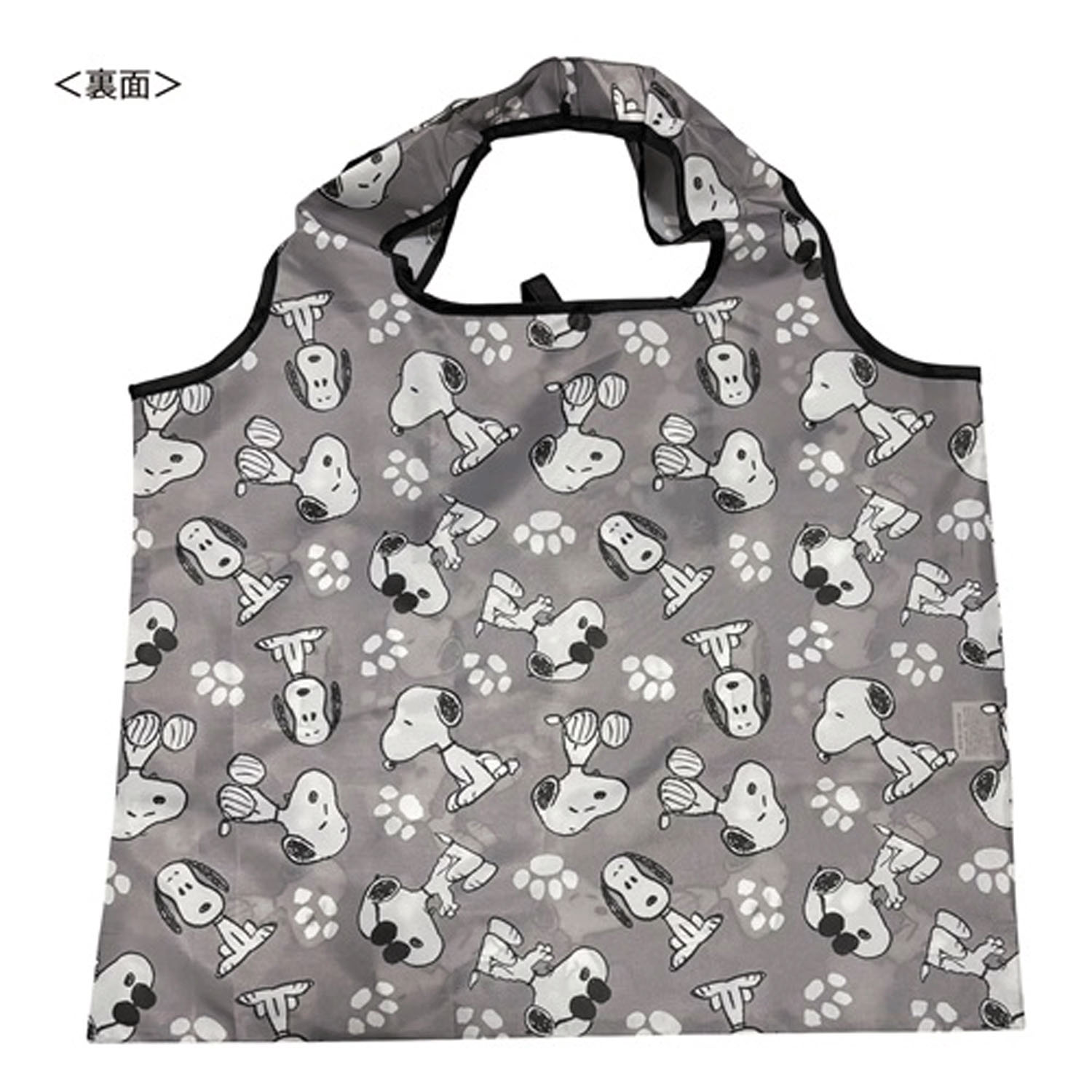 ピーナッツ スヌーピー ショッピングバッグ グレー - 画像2
