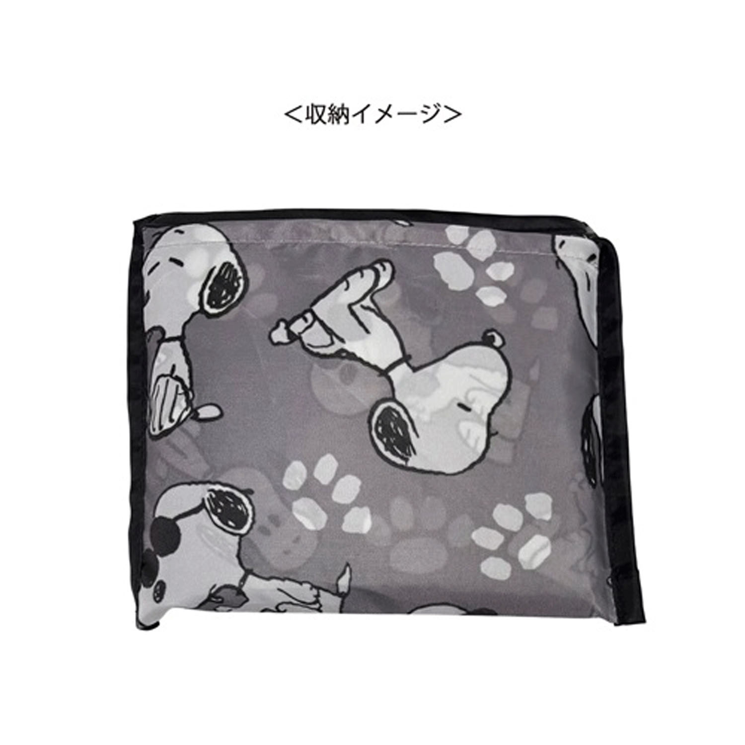 ピーナッツ スヌーピー ショッピングバッグ グレー - 画像4