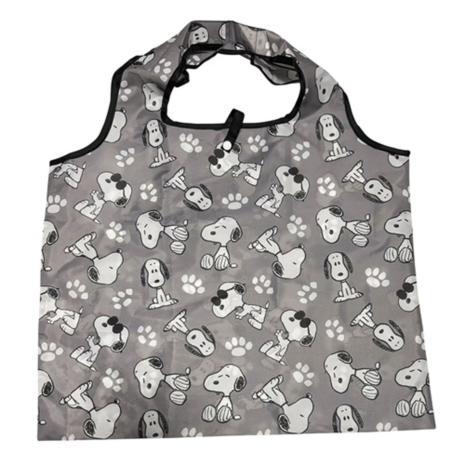 ピーナッツ スヌーピー ショッピングバッグ グレー