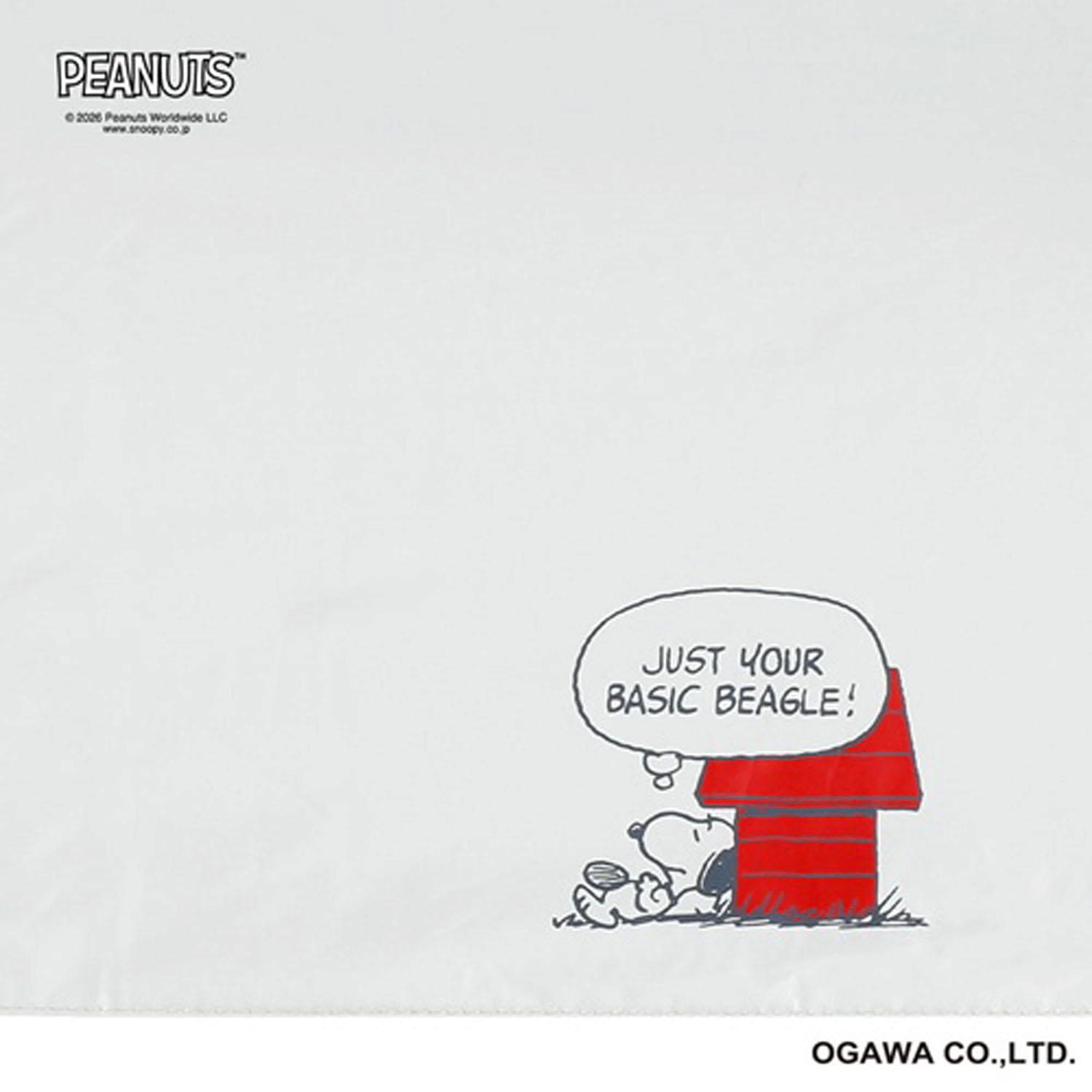 ピーナッツ スヌーピー 晴雨兼用折りたたみ傘 ホワイト・ハウス - 画像2