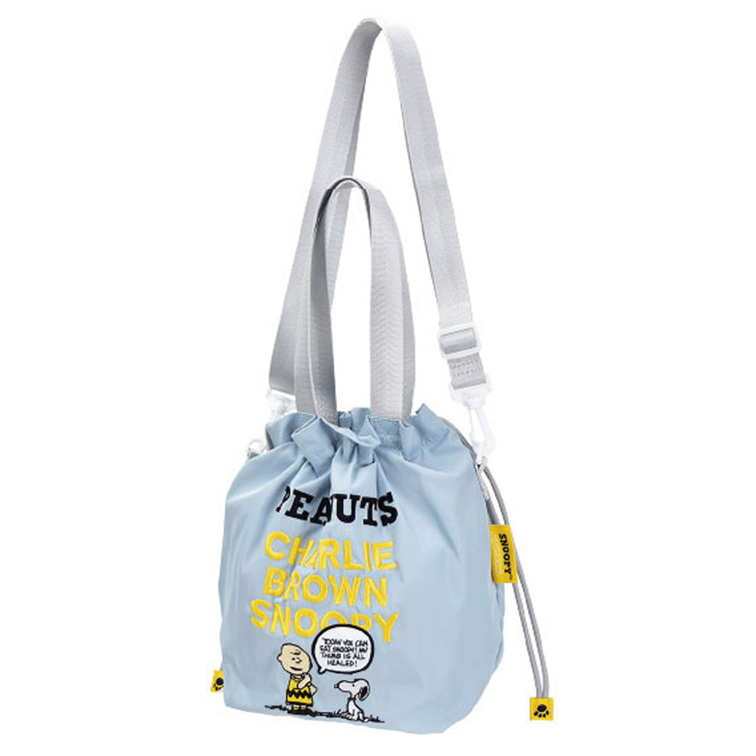 SNOOPY ALL刺繍ショルダー巾着 チャーリー・ブラウン
