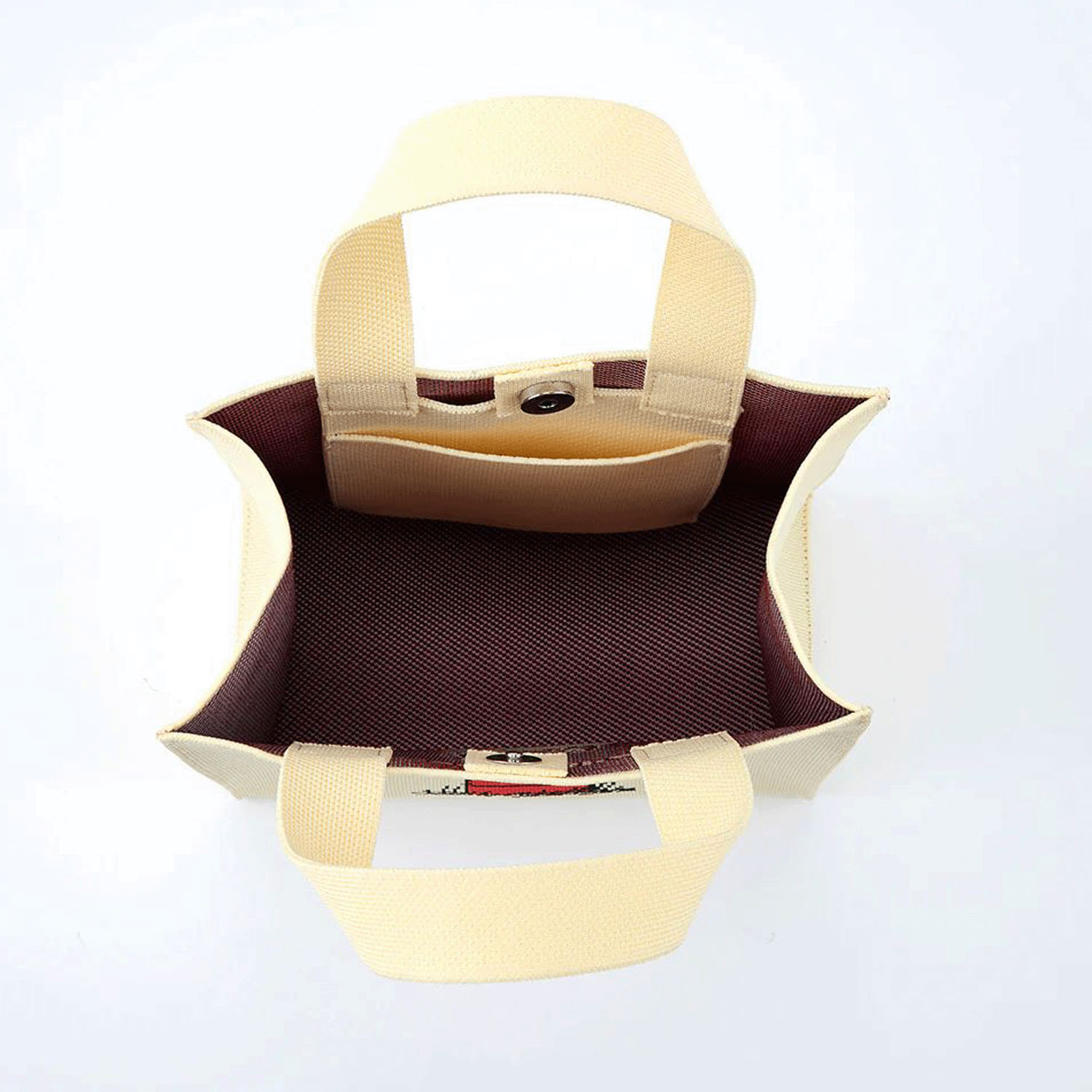 PEANUTS キュービックバッグM クリーム - 画像3