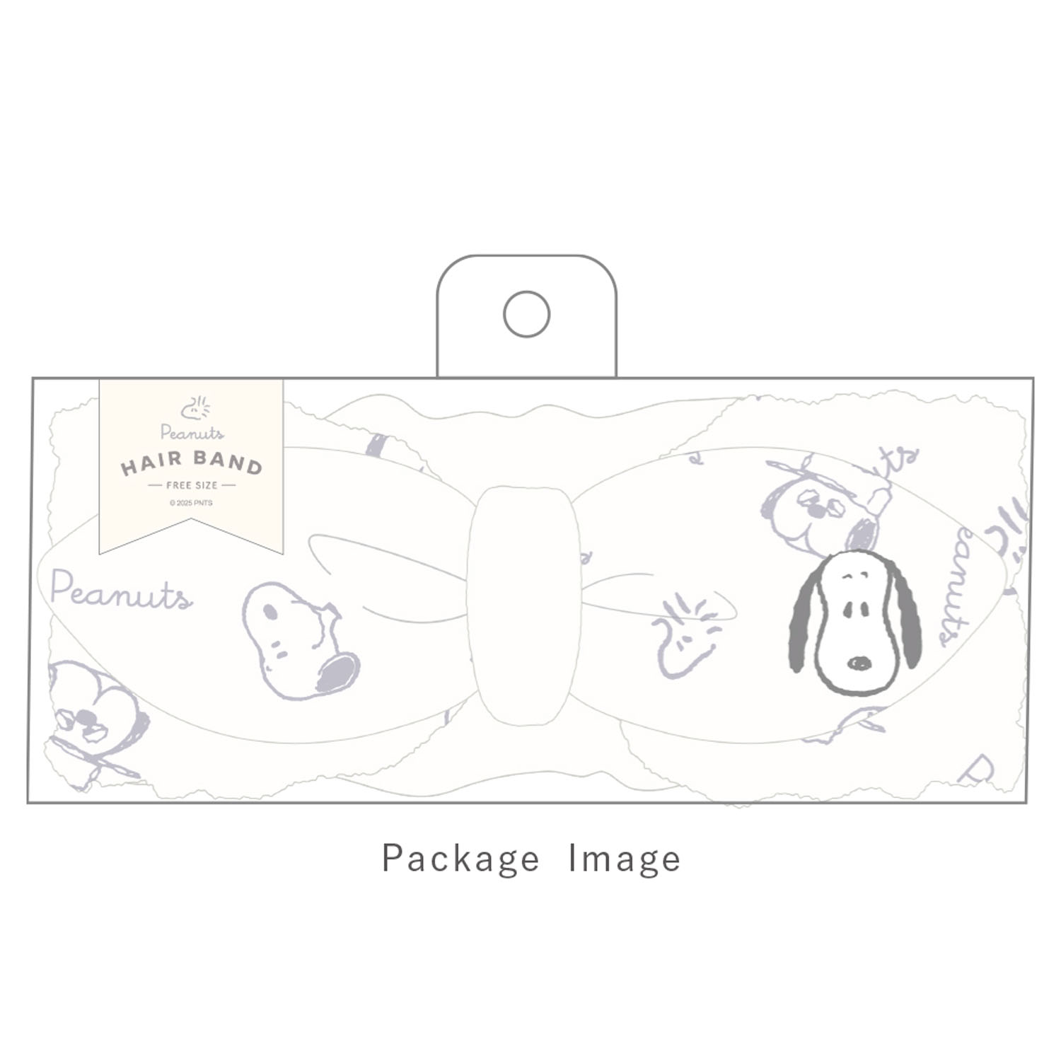 SNOOPY リボンヘアバンド オフホワイト - 画像3
