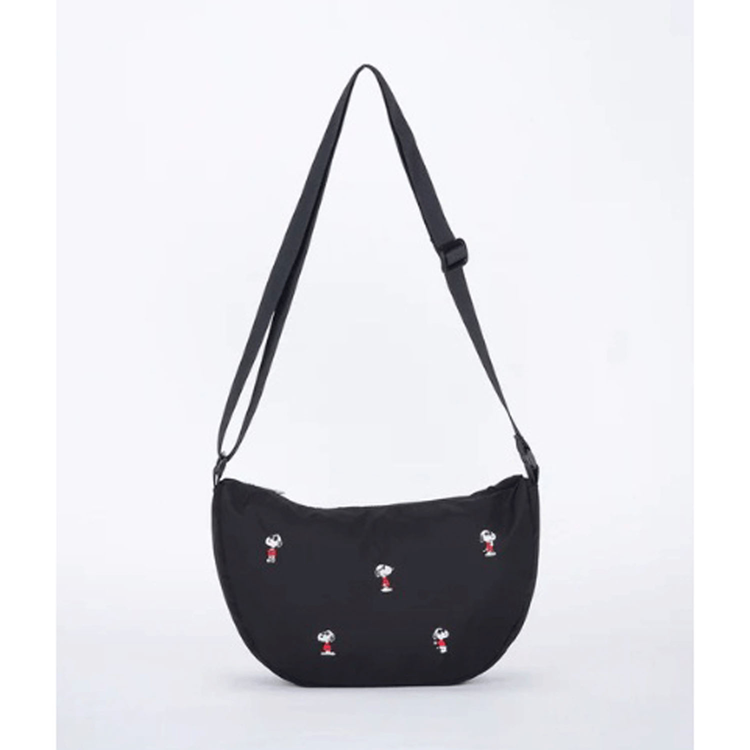 スヌーピー（PEANUTS） SOLEILポケッタブルショルダー BLACK