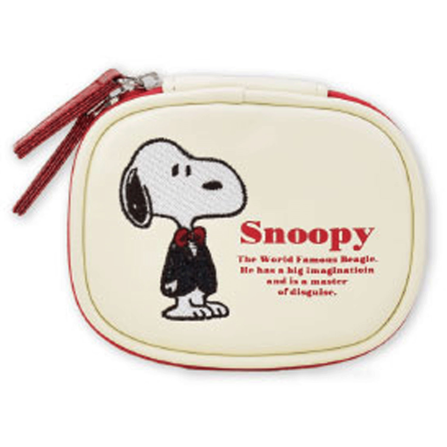 SNOOPY アクセサリーケース アップリケ スヌーピー