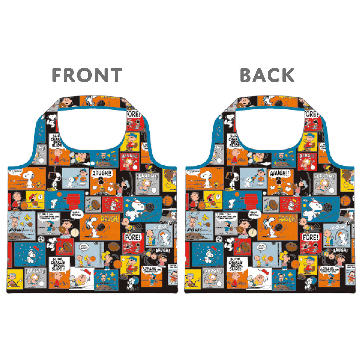 ショッピングバッグA ピーナッツ コミックパターン