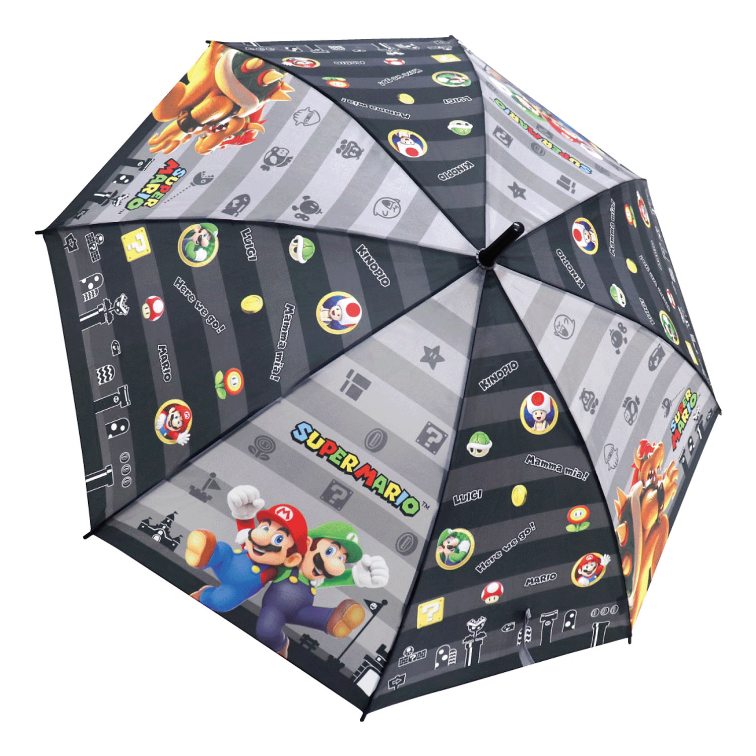 スーパーマリオ 長傘 ボーダー