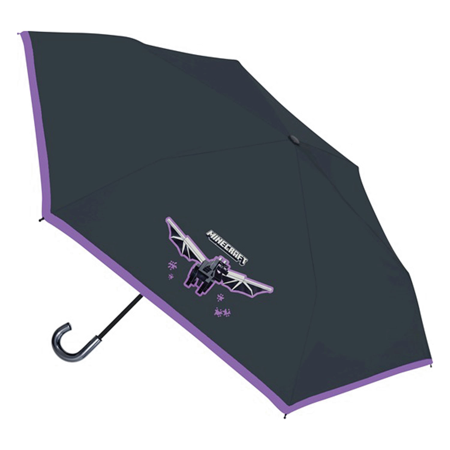 マインクラフト 晴雨兼用折り畳み傘 パープル