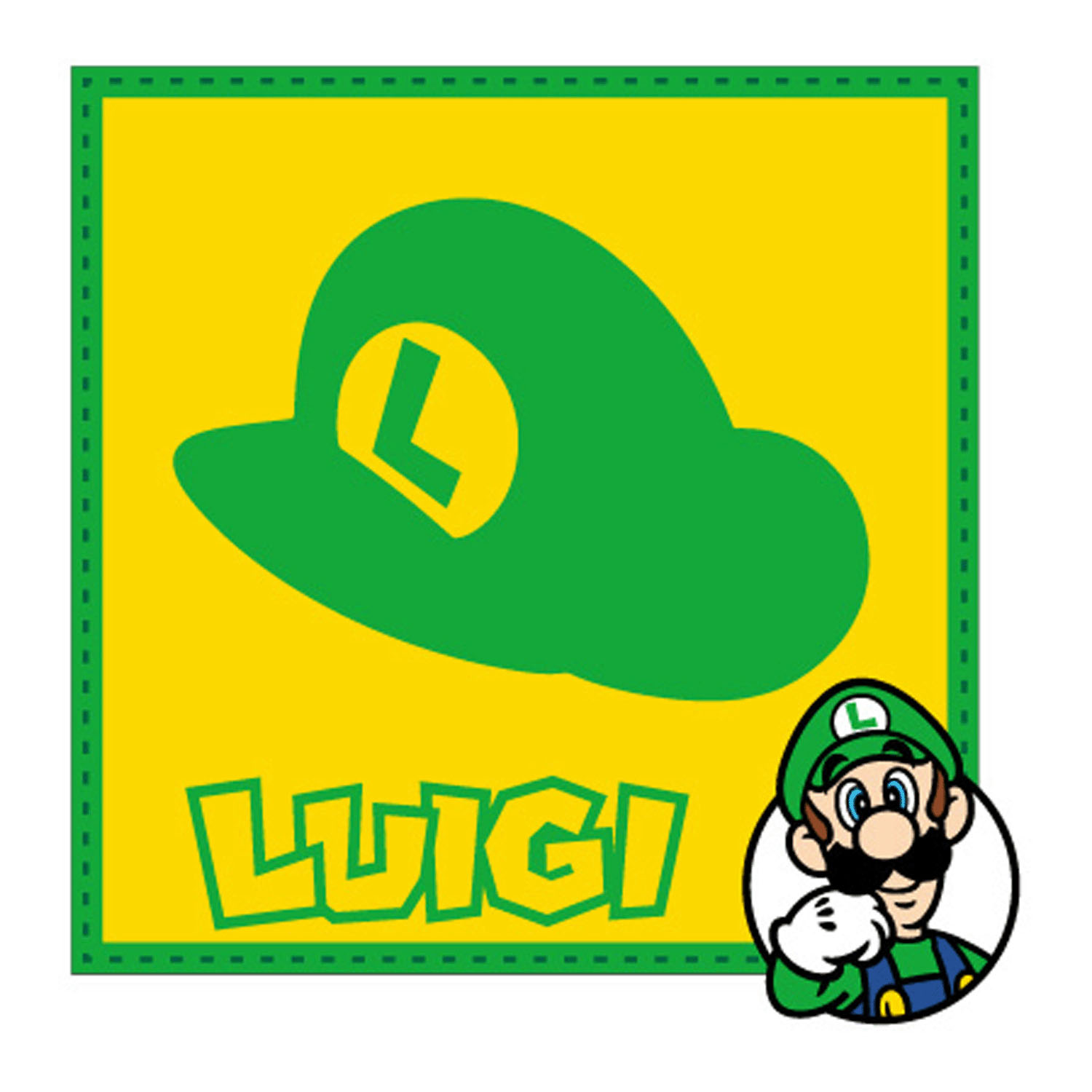 スーパーマリオ まめタオル 「ルイージまめタオル」