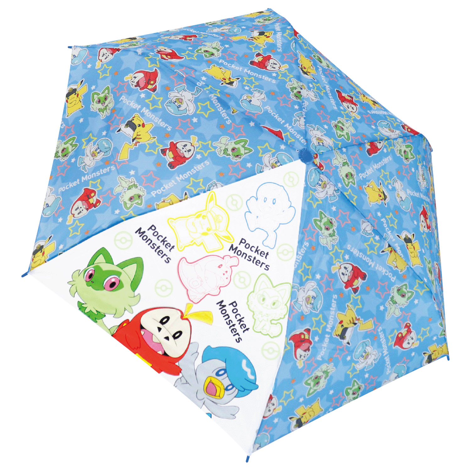 ポケットモンスター 折りたたみ傘 スカイブルー