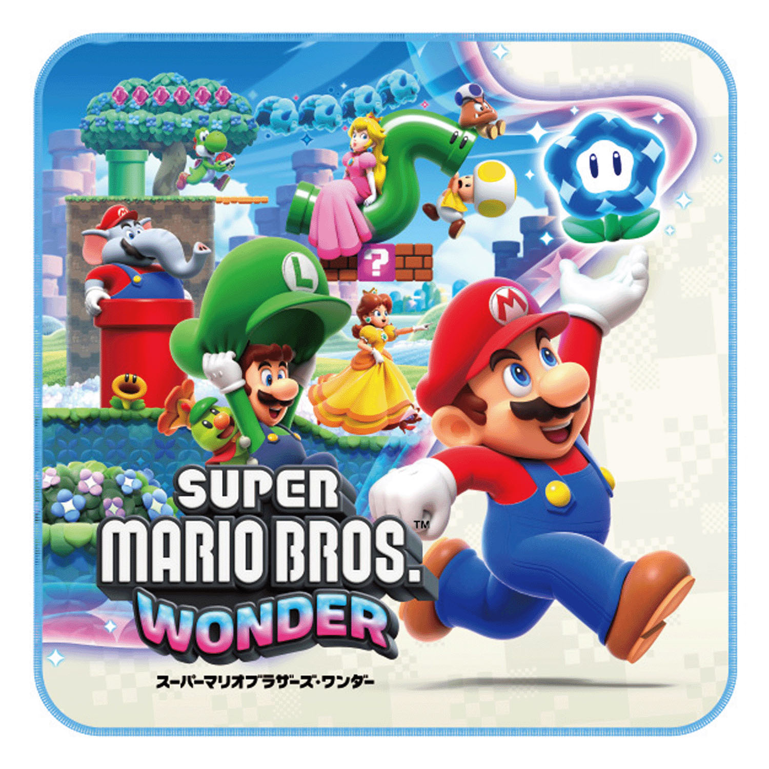 スーパーマリオブラザーズ ワンダー  ミニタオル 「ワンダービジュアル」