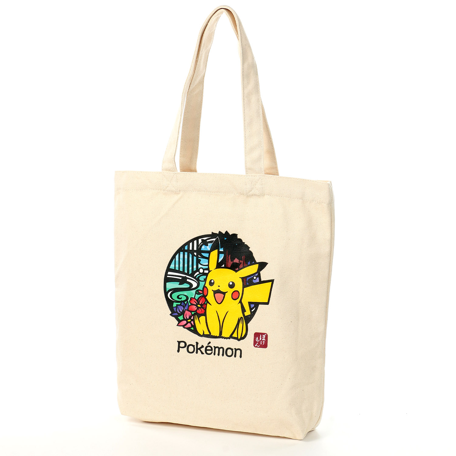 ポケットモンスター キャンパストート キナリ／ピカチュウ・和柄A