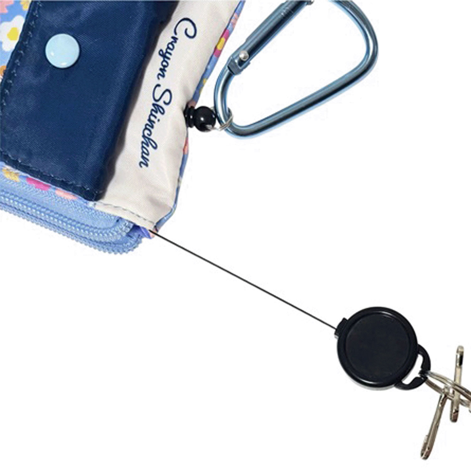 クレヨンしんちゃん リール付きパスケース フラワー ブルー - 画像6