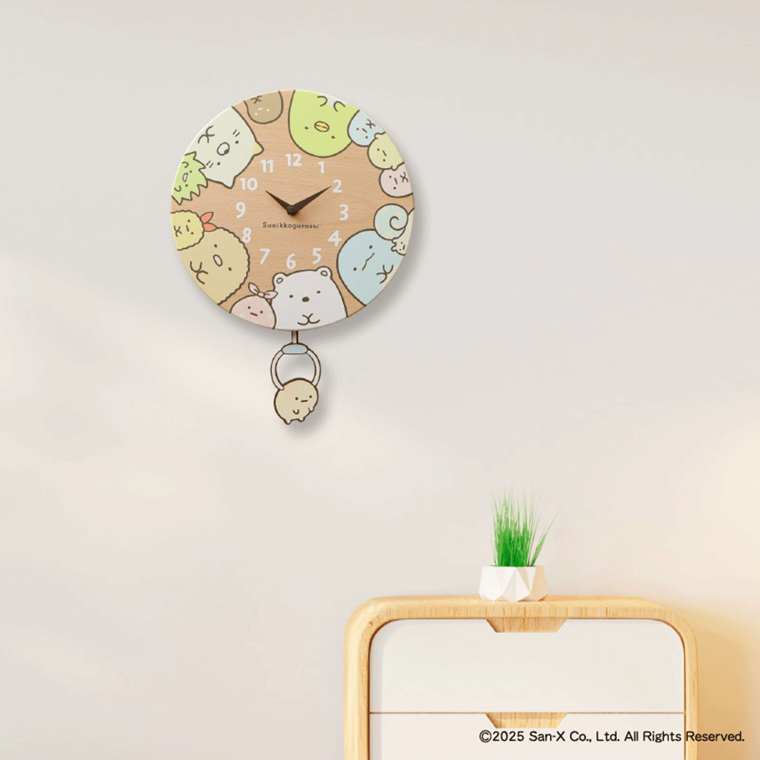 すみっコぐらし 掛け時計 すみっコなかま - 画像3