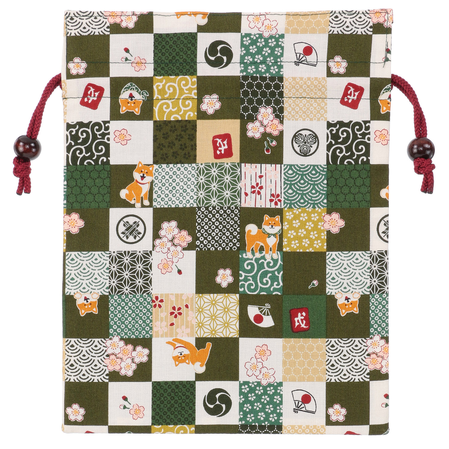 平巾着 市松柴犬 - 画像3