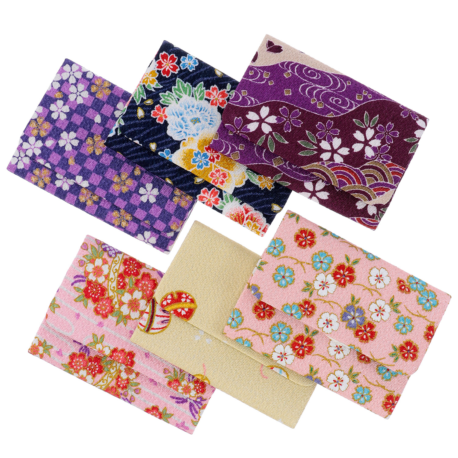 【柄アソート】縮緬名刺入れ