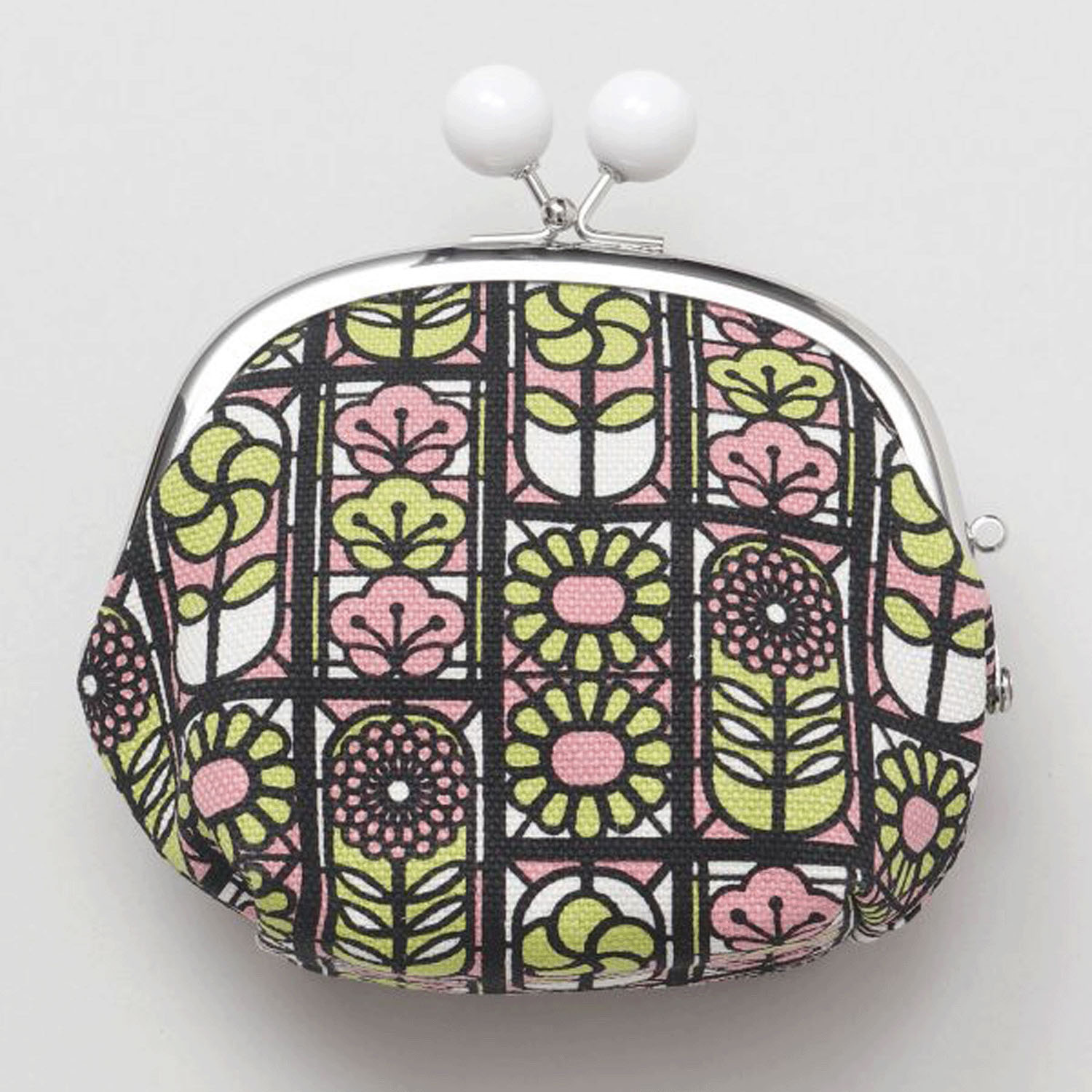 レトロガラス柄 マルチがま口 - 画像2