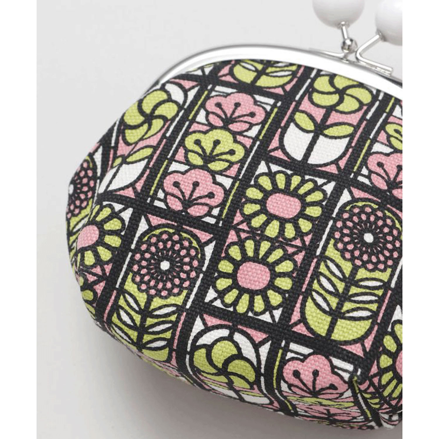 レトロガラス柄 マルチがま口 - 画像3