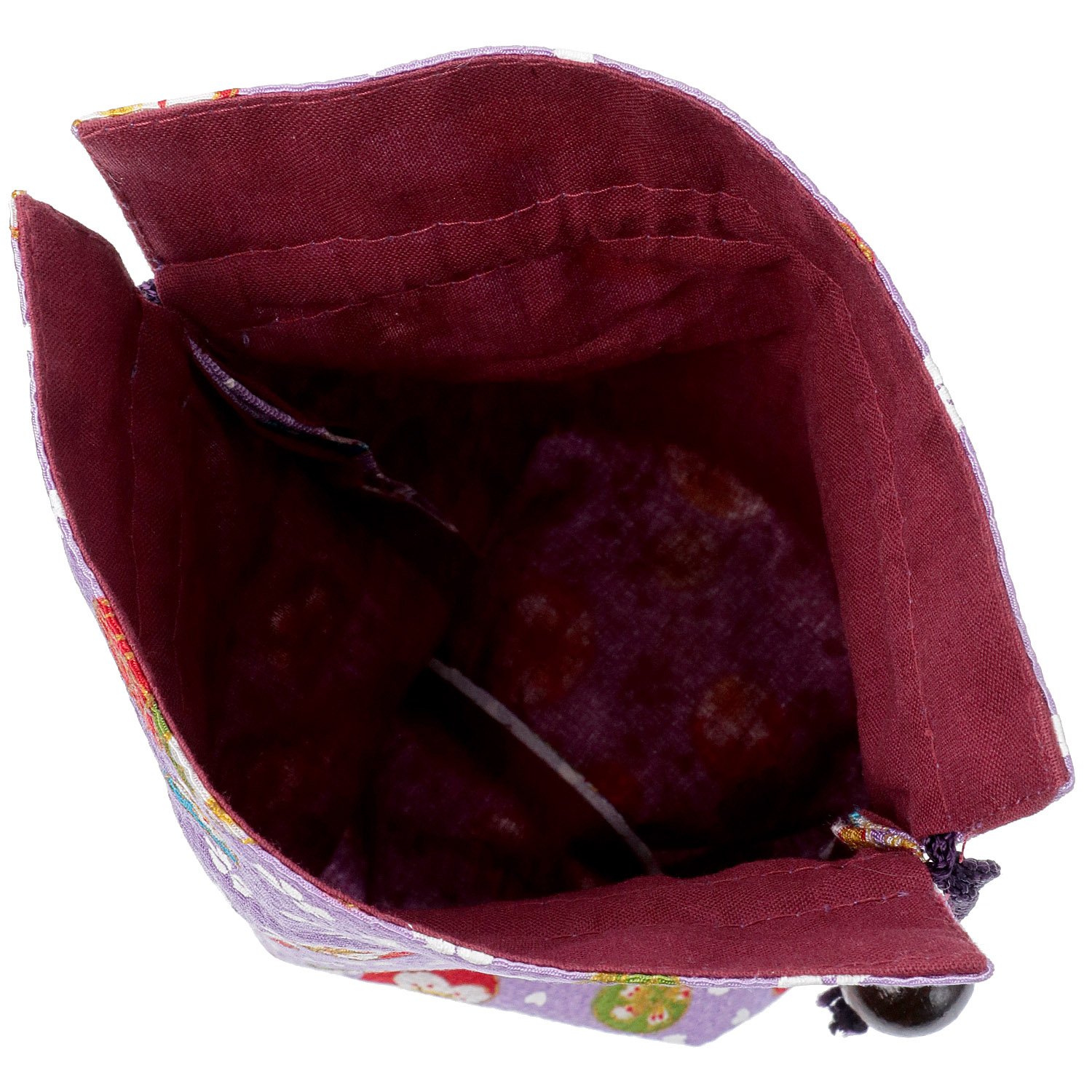 【柄アソート】ちりめん平巾着 友禅柄 - 画像4