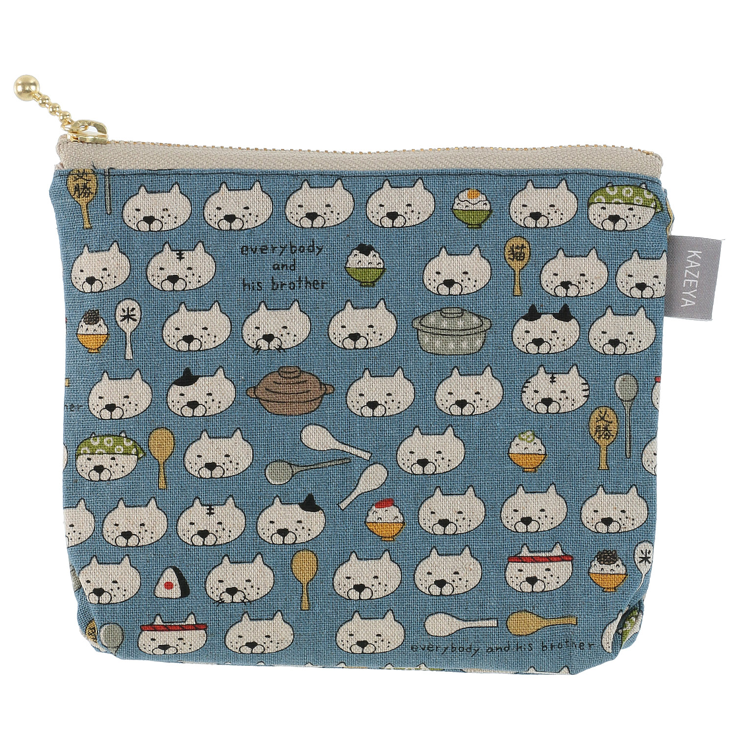 ファスナーポーチ しゃもじ猫 - 画像3