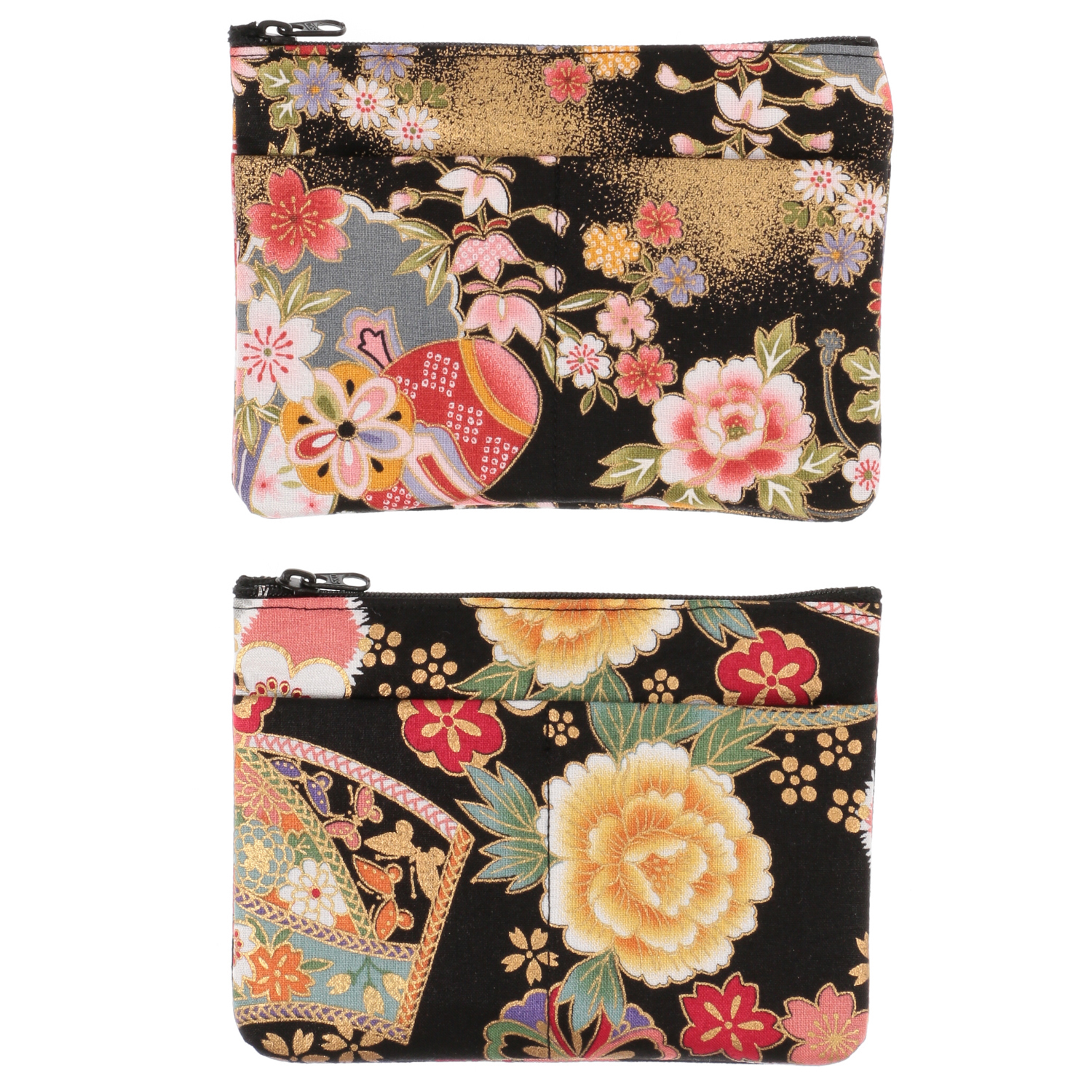 花小紋 前ポケット付カードポーチ - 画像3