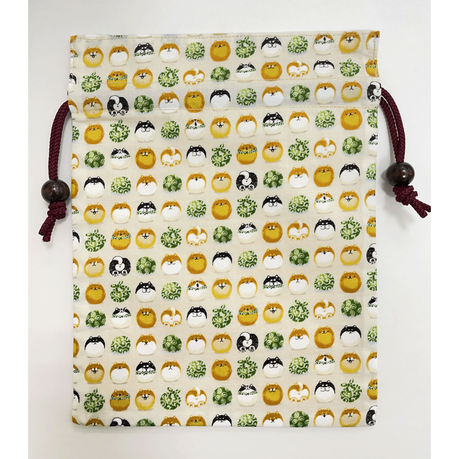 【74紺 在庫限りで終了】平巾着柴犬まんじゅう - 画像2