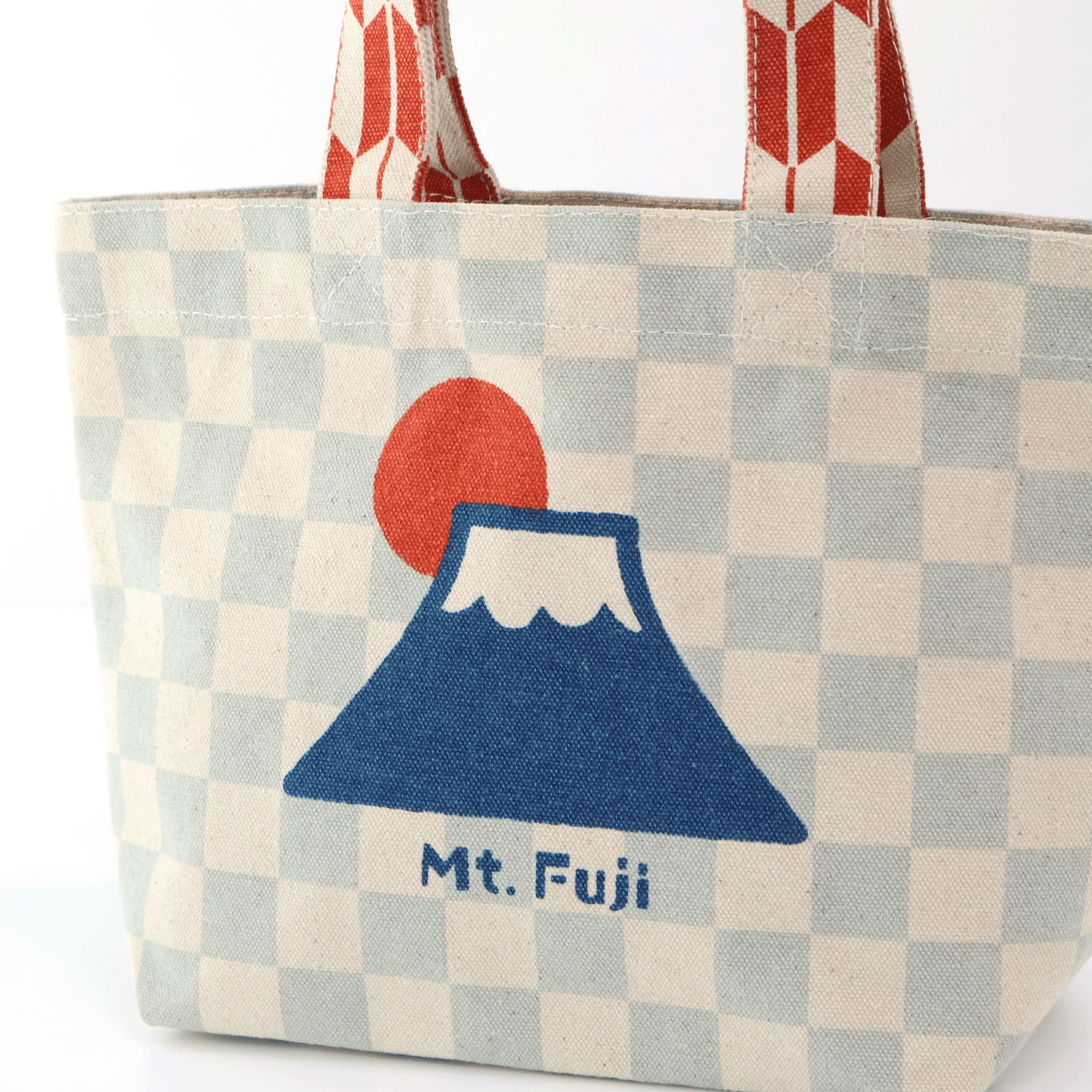キャンバスバッグ 市松富士山 - 画像2