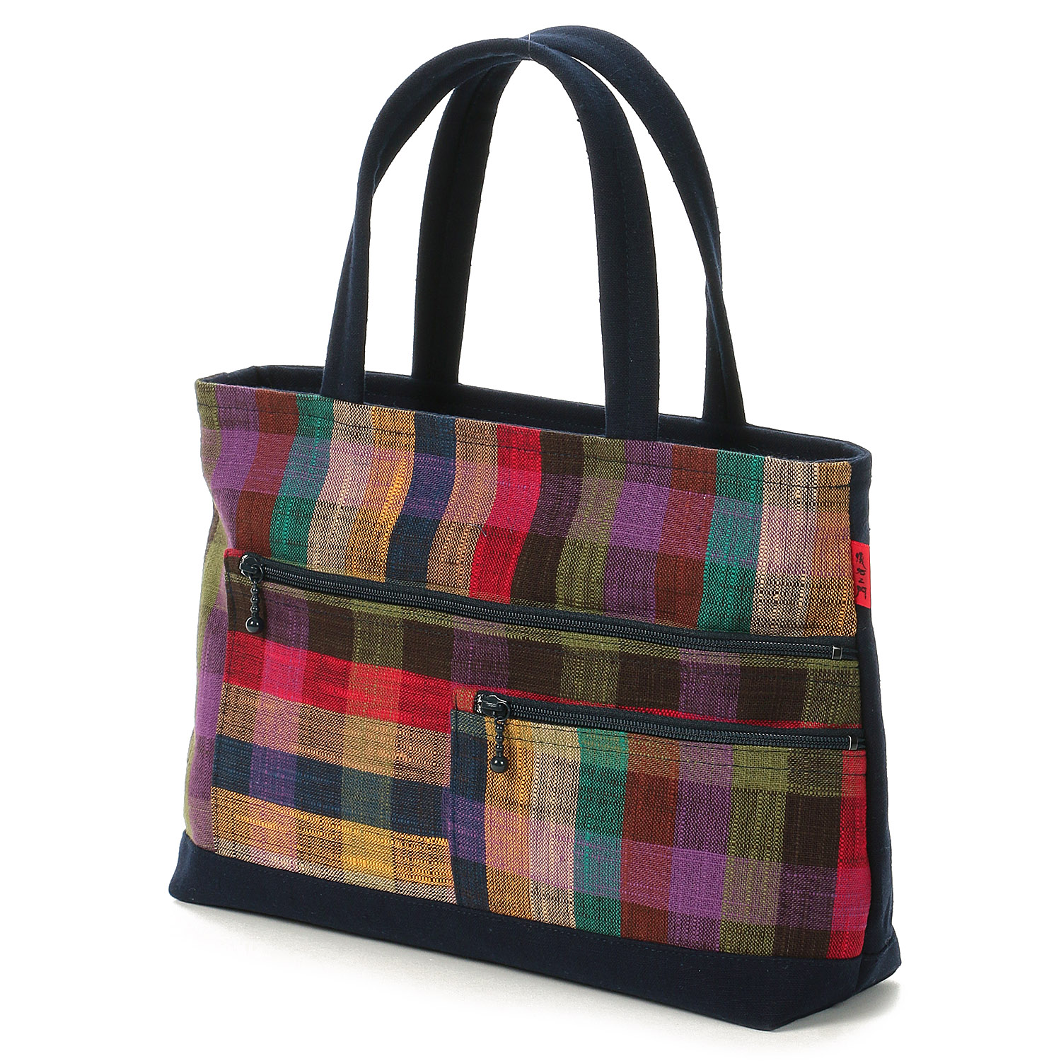 久留米絣 儀右ヱ門 仕分けポケット付トートバッグ - 画像4