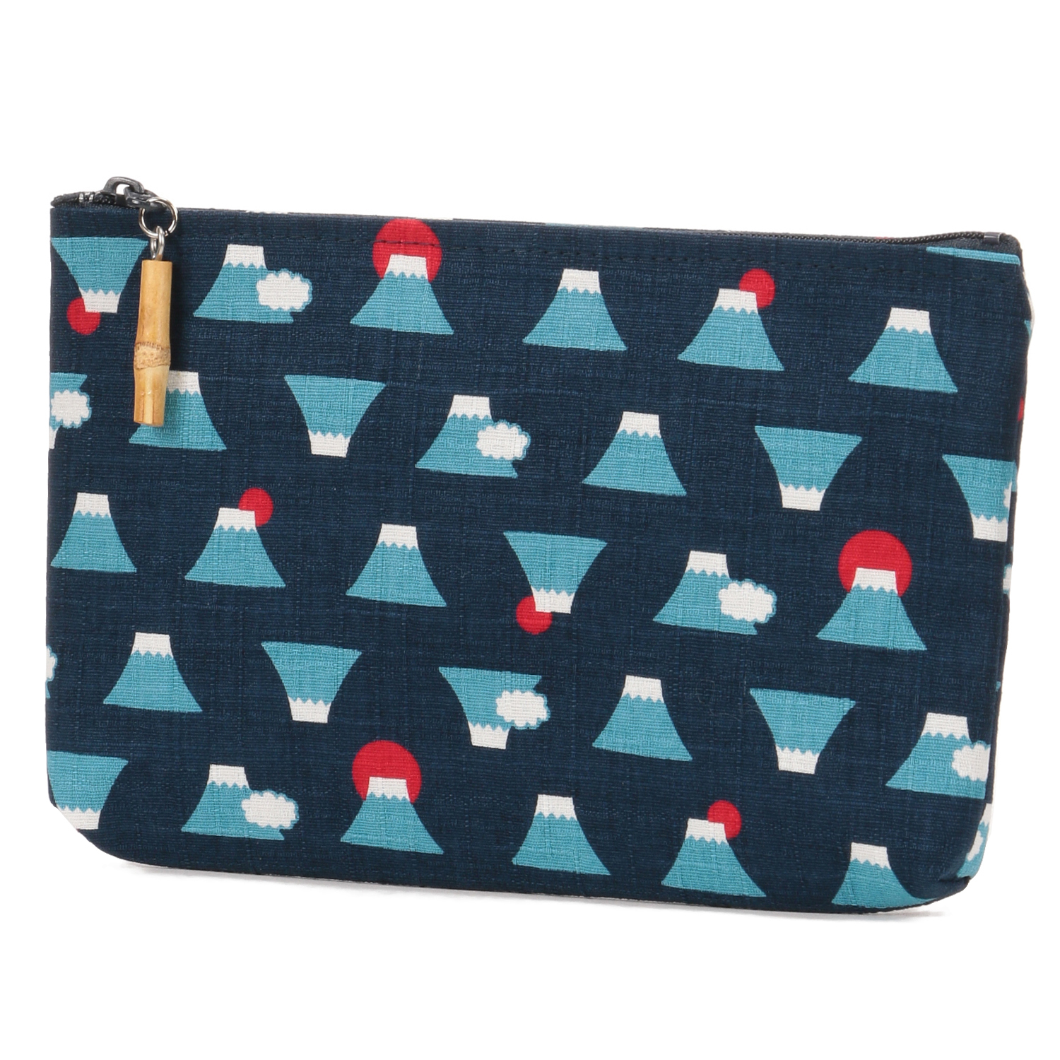 富士山柄 竹玉付角平ポーチ - 画像5