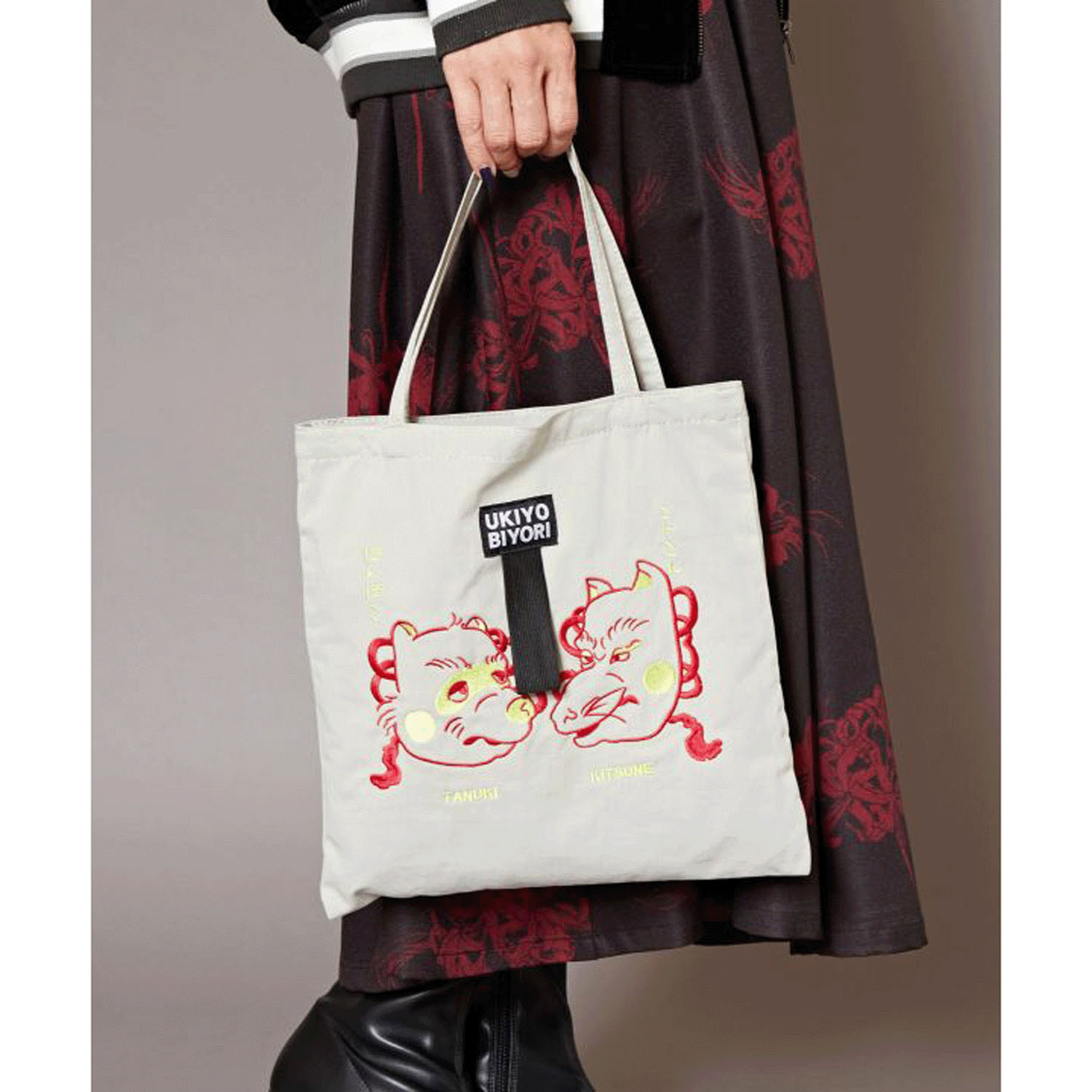 つがい刺繍トートバッグ - 画像12