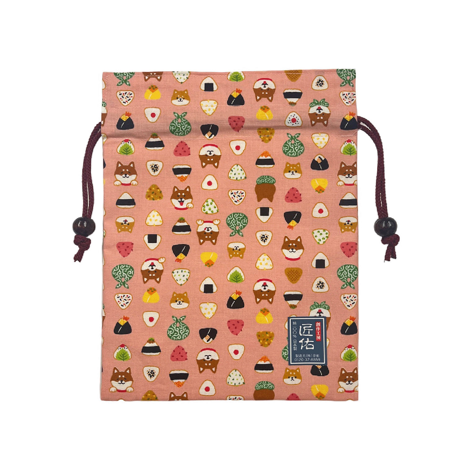 平巾着 柴犬おにぎり - 画像3