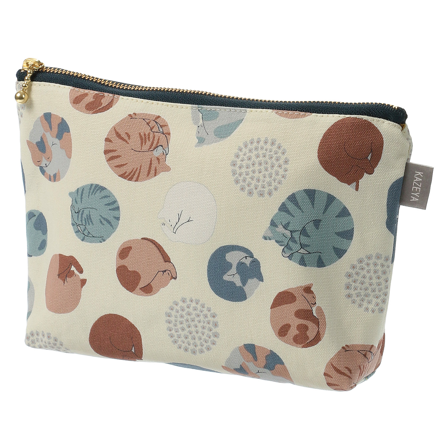 ぐるぐる猫 コスメポーチ - 画像2