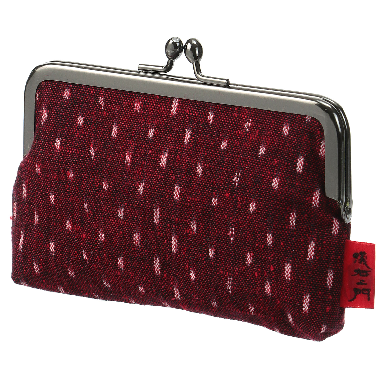 久留米絣 がま口3．8寸 カード入 - 画像6