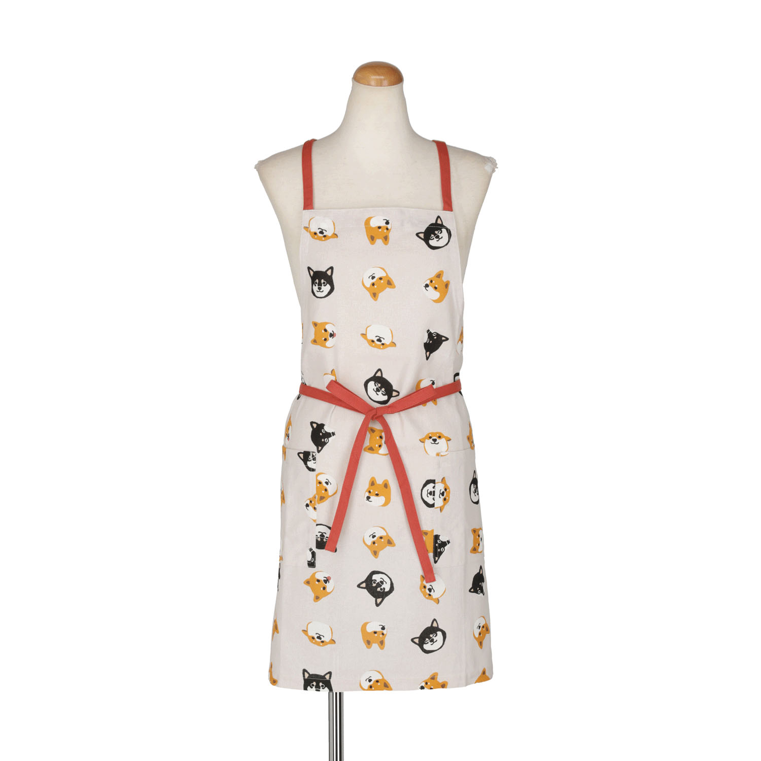 ショートエプロン しばともフェイス