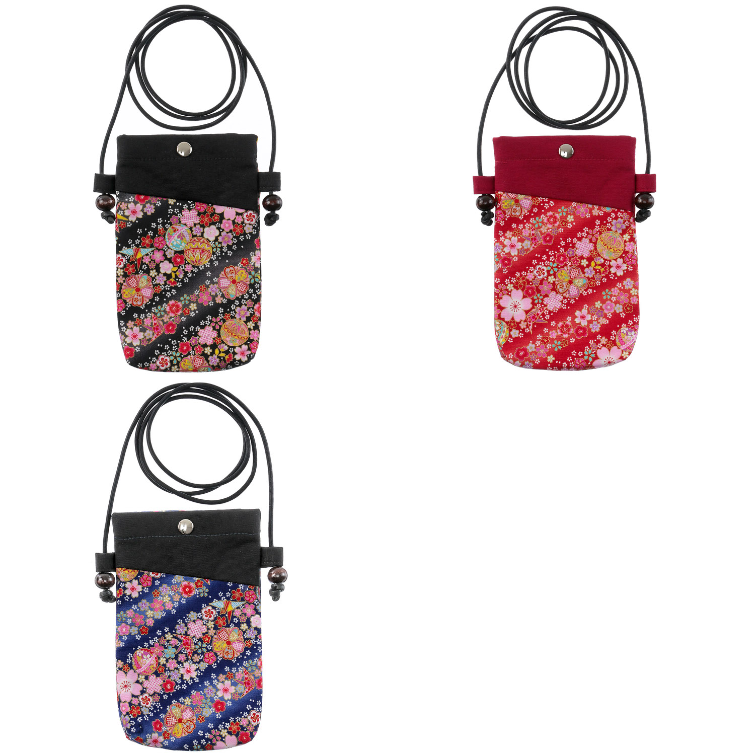 友禅花てまり スマホポシェト