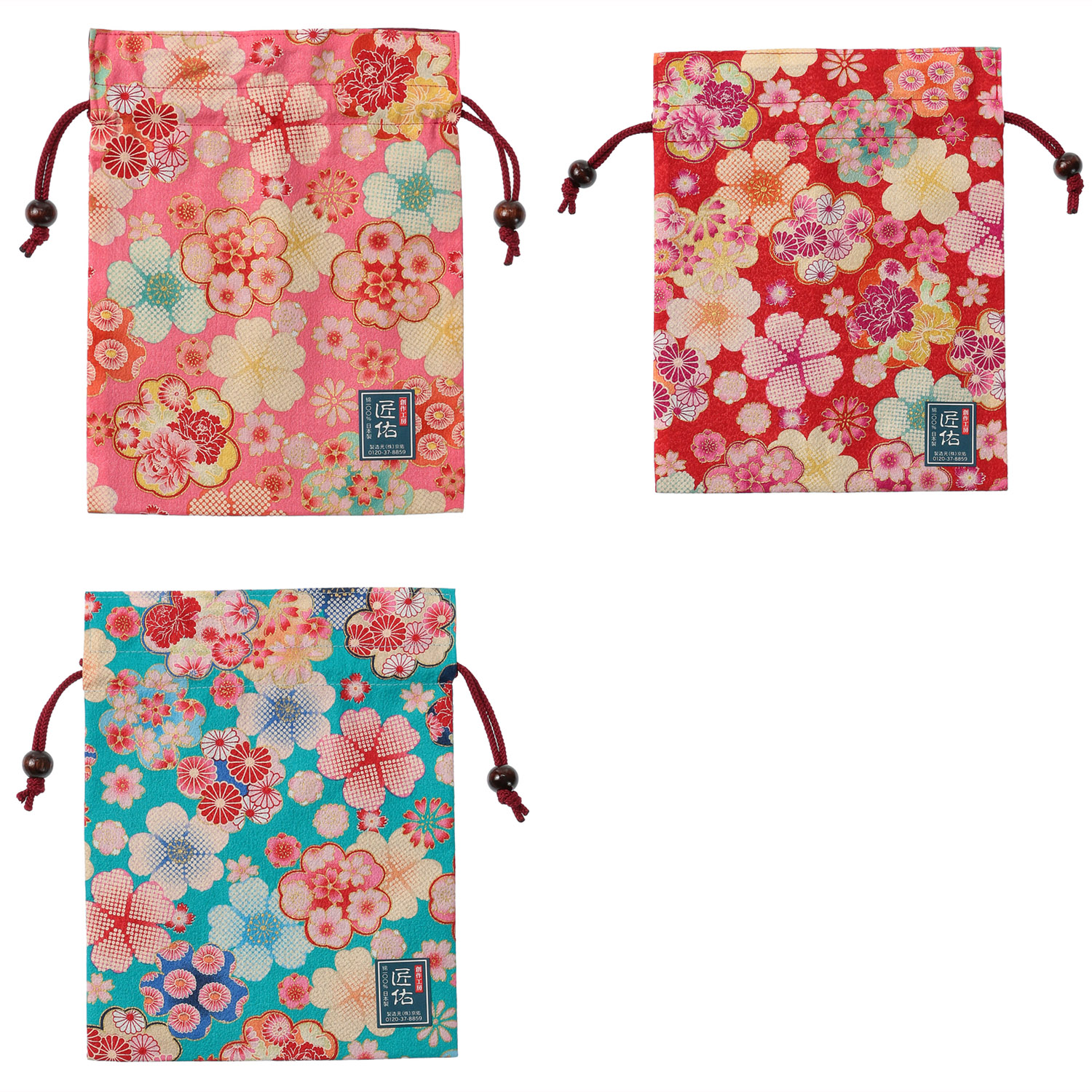 平巾着 四季彩 桜