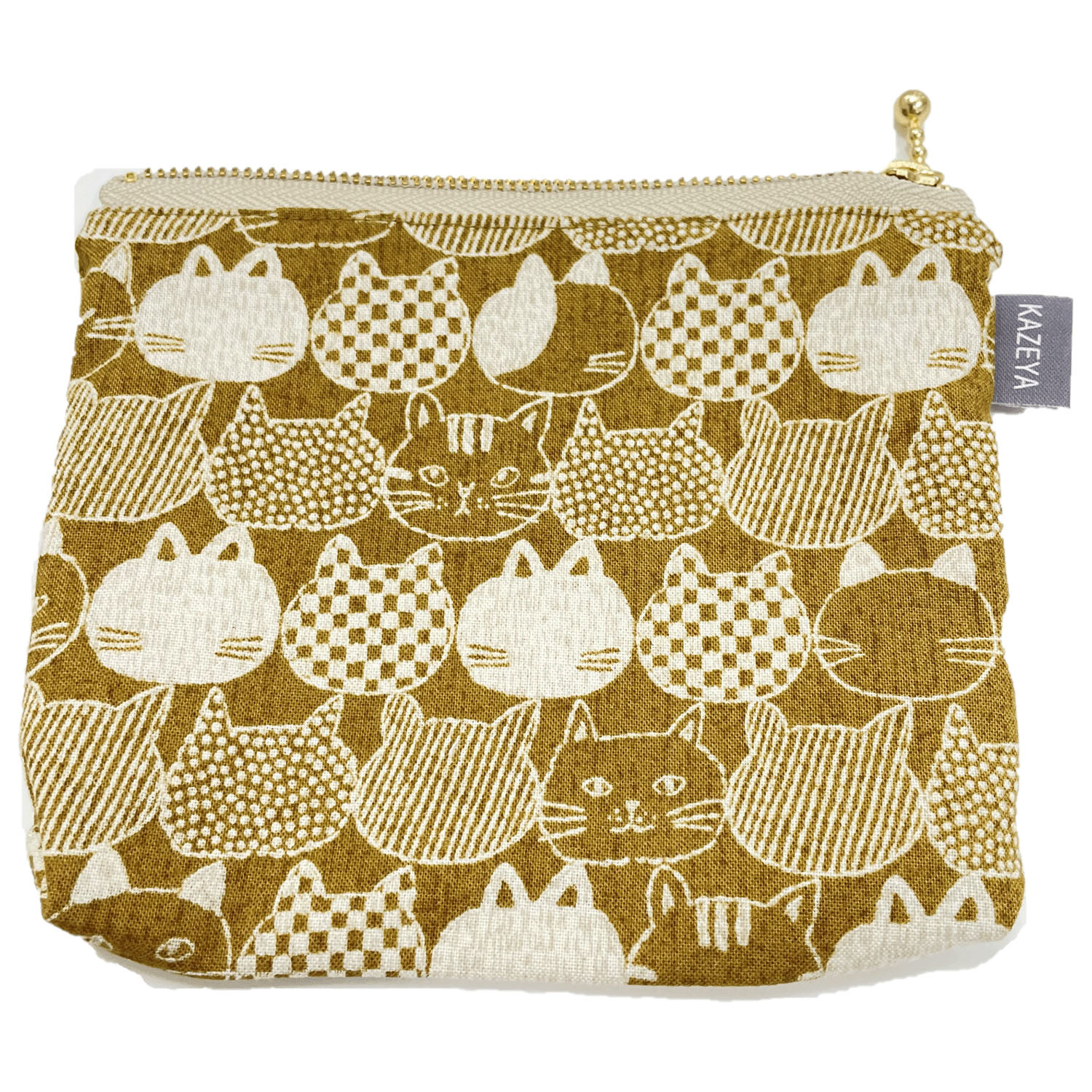 玉付ファスナーポーチねこ - 画像2