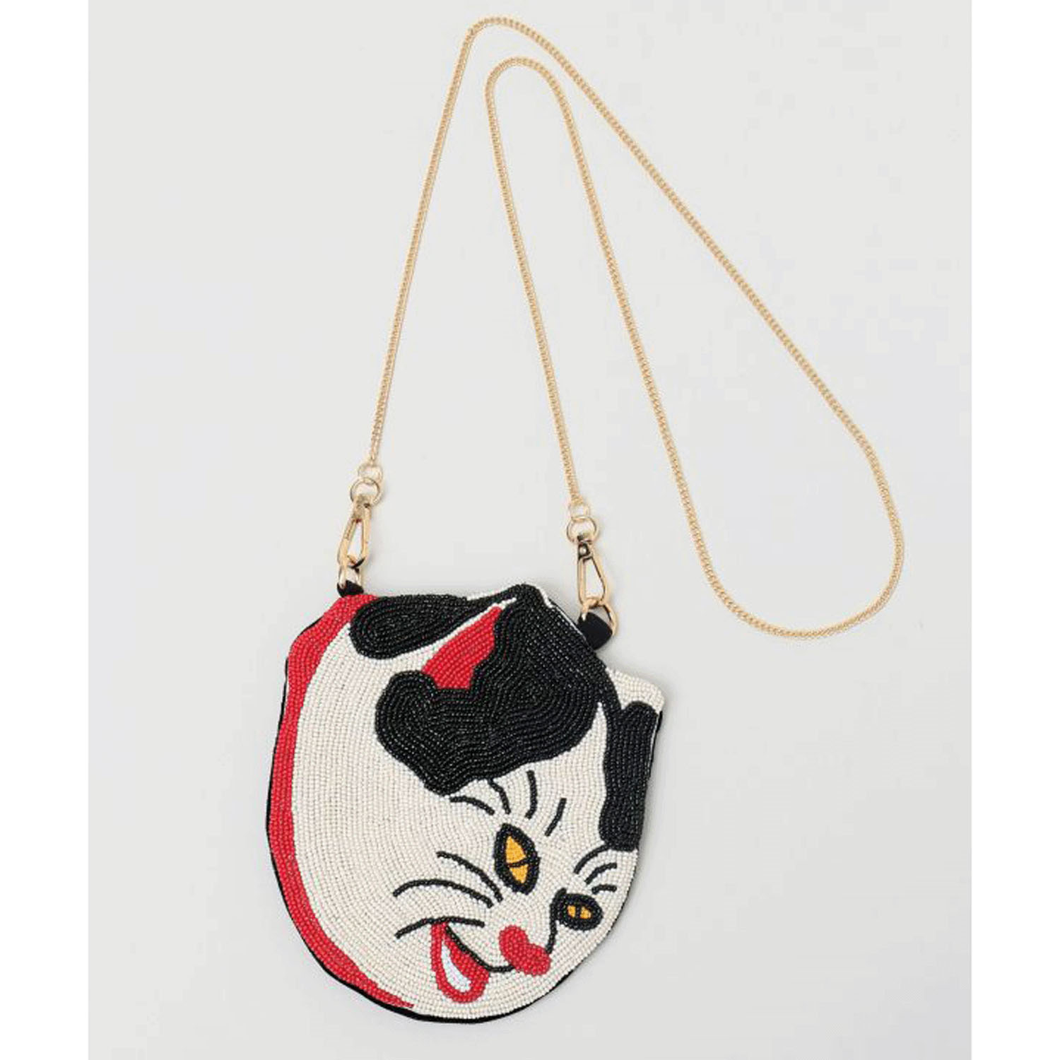 和の絵ビーズバッグ