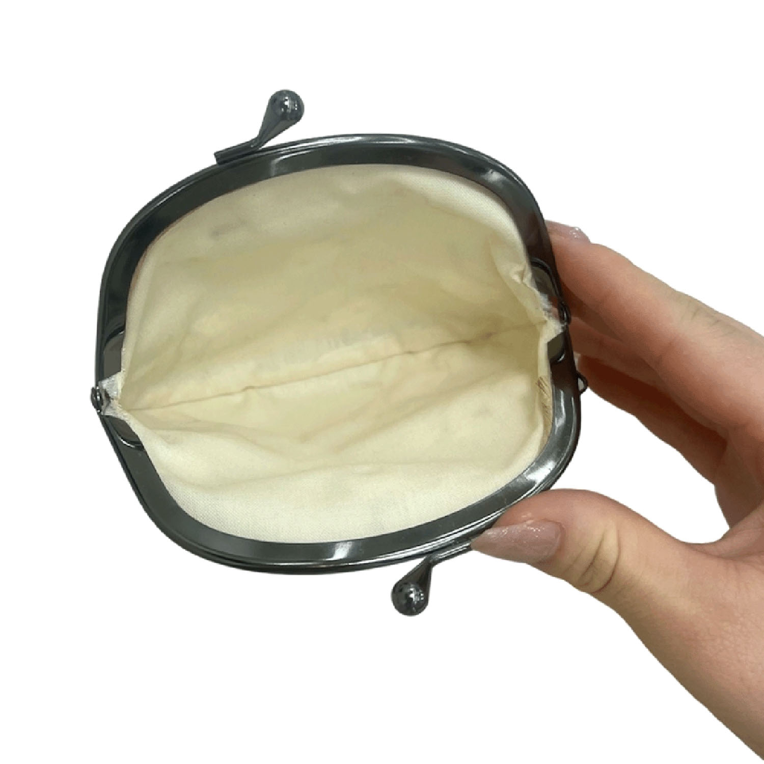 シマエナガ3・3寸がま口 - 画像2