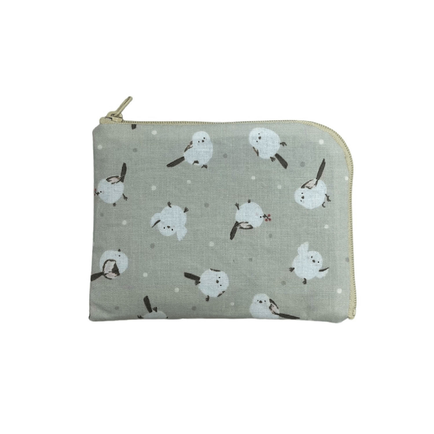 シマエナガL字型カードポーチ - 画像2