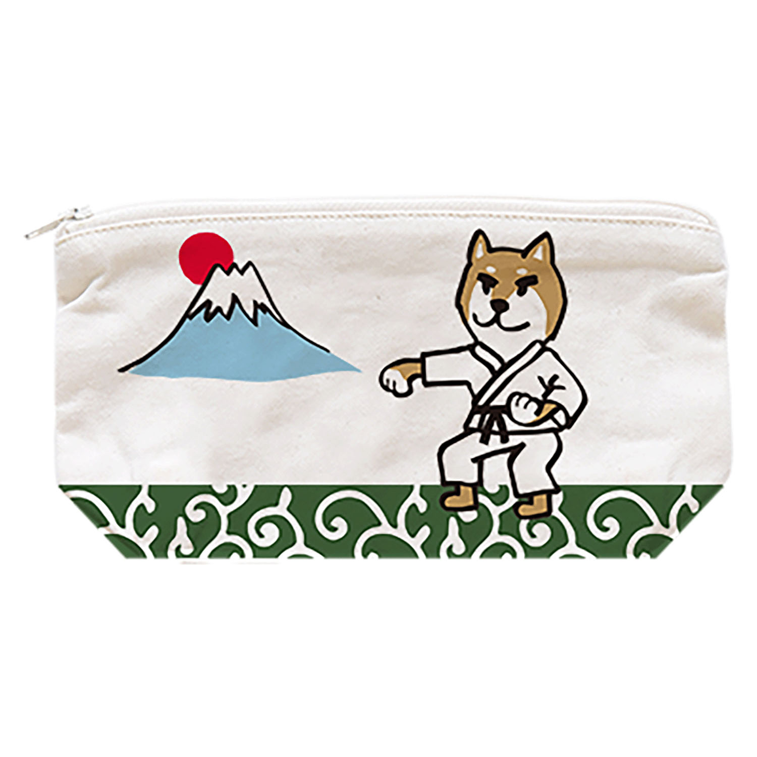 ジッパーポーチ空手犬