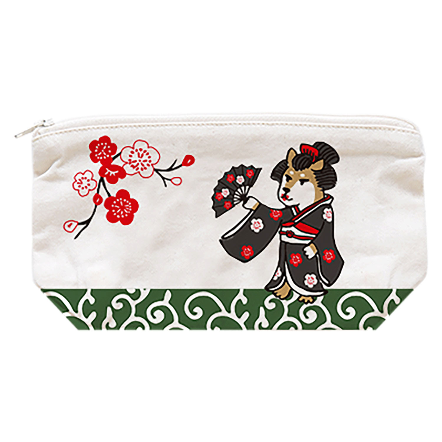 ジッパーポーチ芸者犬