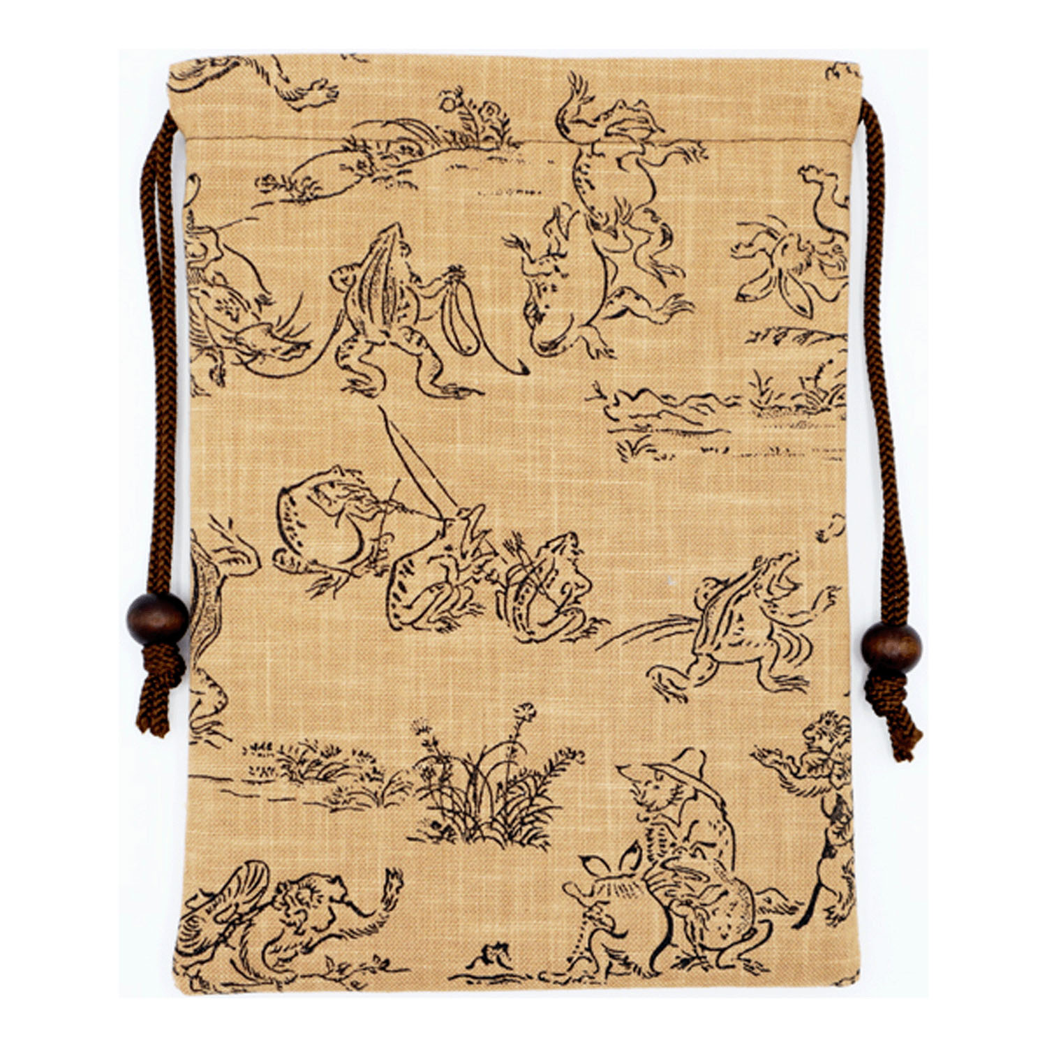 鳥獣戯画 御朱印巾着