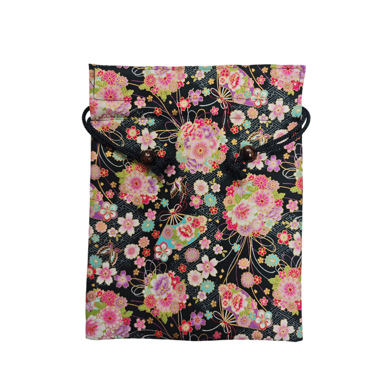 華ざくら 木玉付平巾着 - 画像2