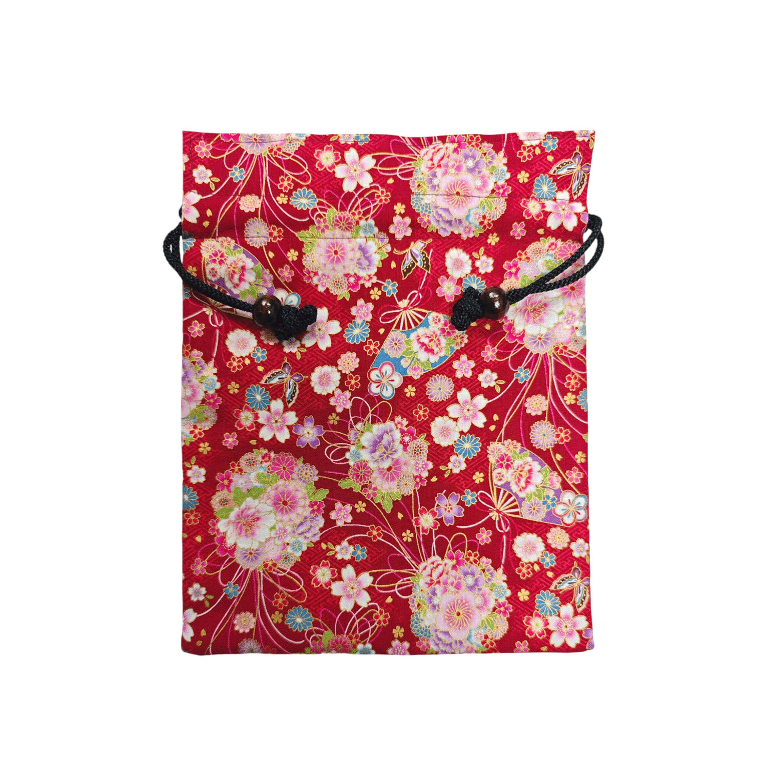 華ざくら 木玉付平巾着 - 画像3