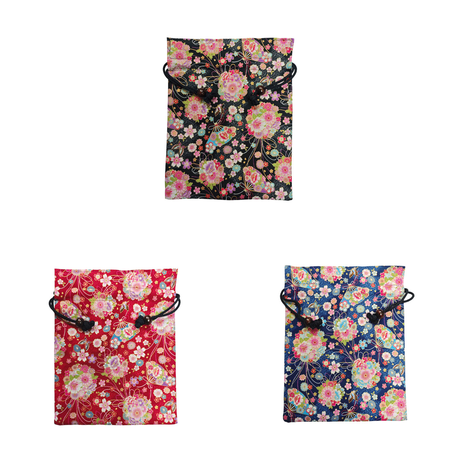 華ざくら 木玉付平巾着 - 画像5