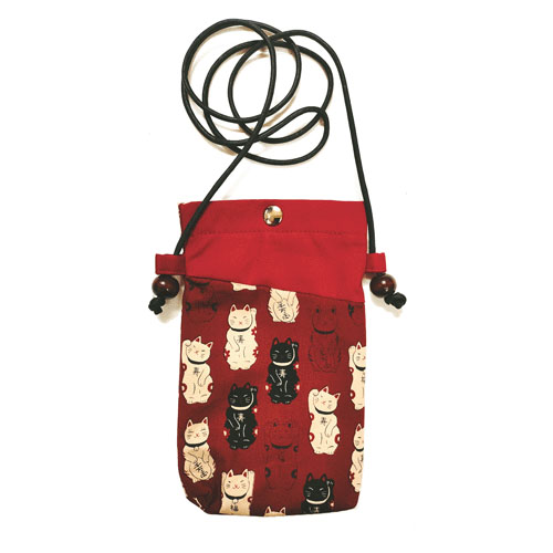 新スマホポシェット 招き猫（ロングタイプ） - 画像1